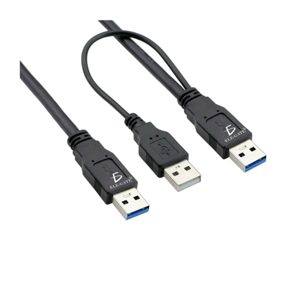 1pza Cable con entrada a usb y salida a 2 usb 2.0 macho / wi.115