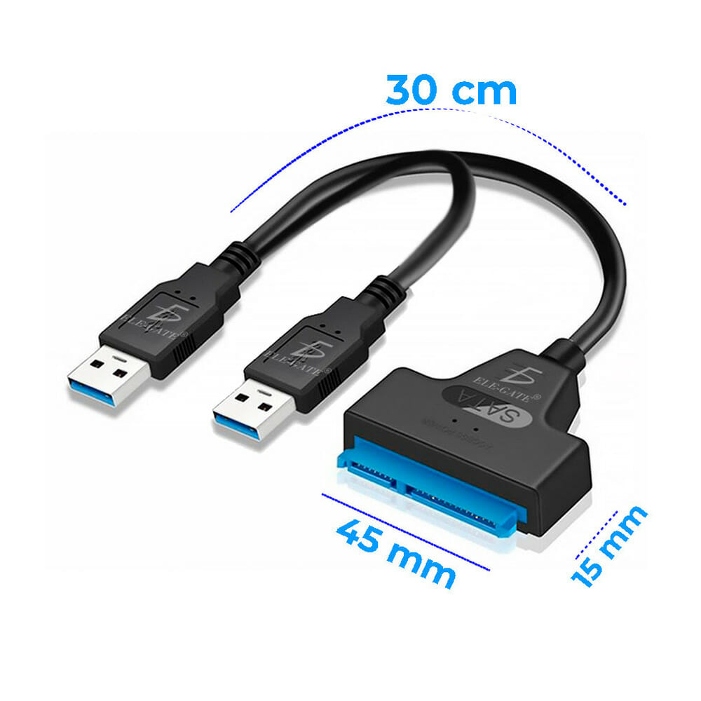 Cable adaptador de disco duro 2.5 sata a usb 3.0 de alta velocidad /  con34.3.0 – Joinet
