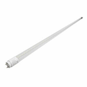 Tubo led t8 18w 1.20 mtrs doble línea de led transparente luz blanca