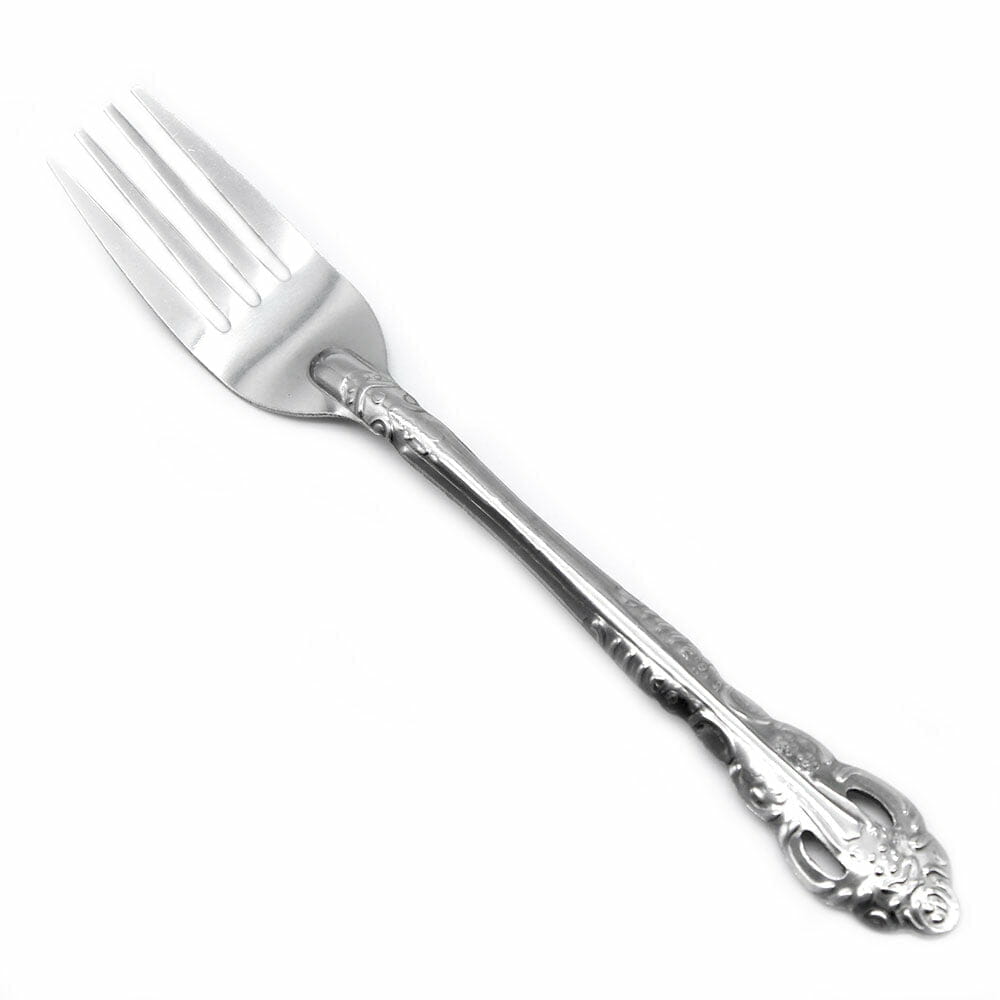 ENLOY - Juego de 12 tenedores de acero inoxidable de grado alimenticio, de  8 pulgadas, tenedores de mesa, tenedores de cubiertos, tenedores de