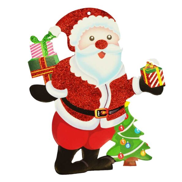 Paquete adorno colgante navideño grande,hielo seco, campanas,muñeco nieve,pino navidad,reno,santa