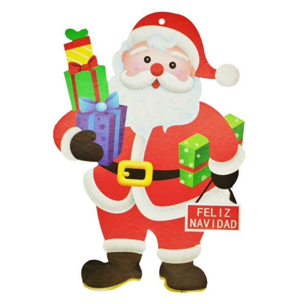 Paquete adorno colgante navideño grande,hielo seco, campanas,muñeco nieve,pino navidad,reno,santa