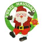 Paquete adorno colgante navideño chico, hielo seco, bota, muñeco nieve, santa, campanas 1