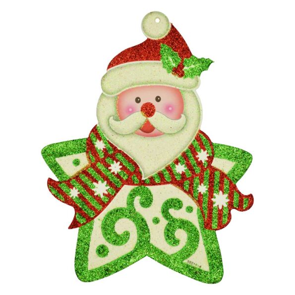 Paquete adorno colgante navideño chico, hielo seco, bota, muñeco nieve, santa, campanas