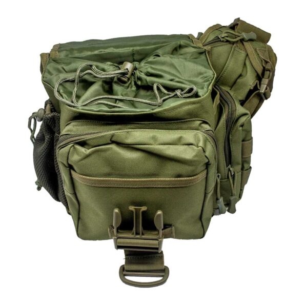 mochila militar verde frente 2