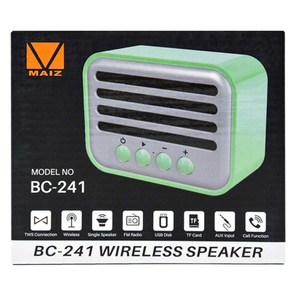 Bocina wireless speaker fm/usb/tf card/aux bc-241