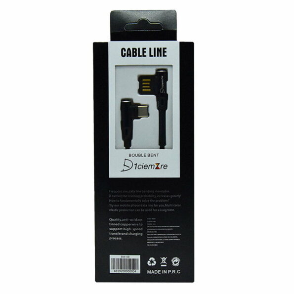 Cable tipo c 2.4a cable line bw-09