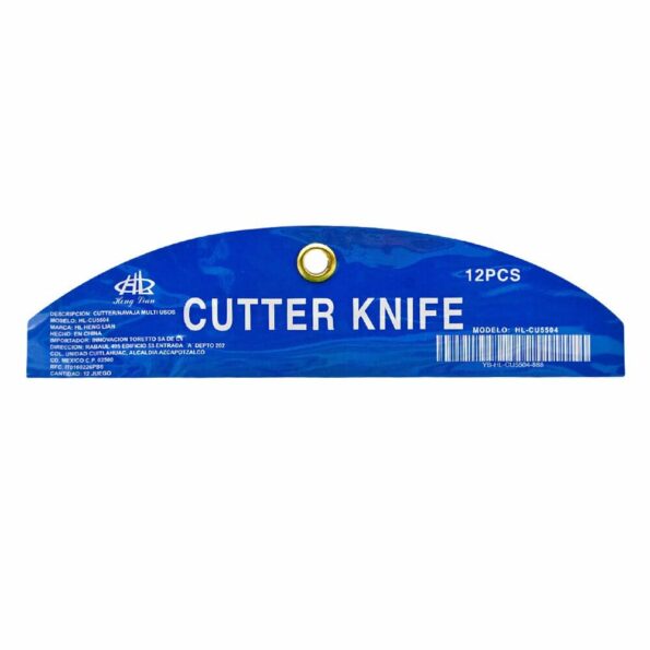 Paquete de cutter con 12pzs / cutter knife / cu5504