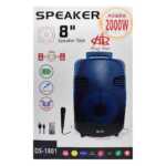 Bocina portable party speaker front load ds-1801 1