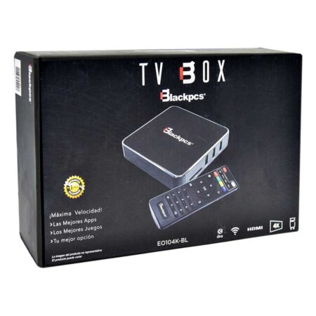 Tv box 4k blackpcs 1gb ram/8gb eo104k-bl