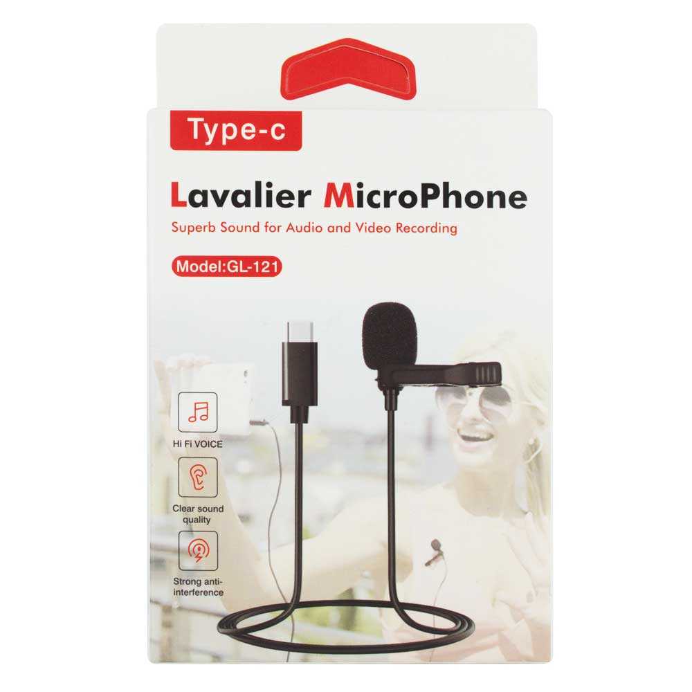 Micrófono Solapa Lavalier Usb Tipo C P/celulares Profesional