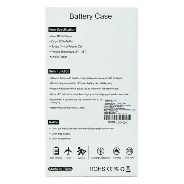 Power bank battery case go-020