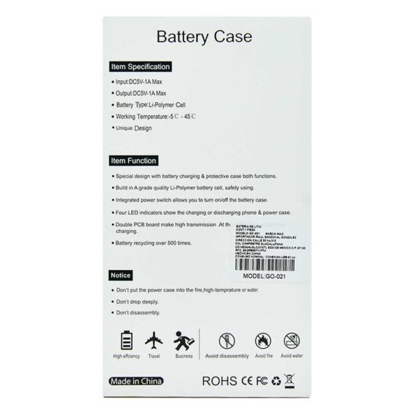 Power bank battery case go-021