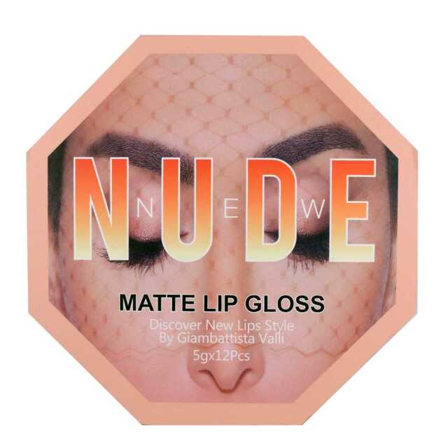 Paquete de labiales nude 12 pzs / new nude / matte lip gloss / h-177