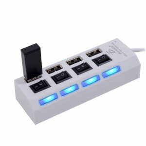 Multiconector con 4 puertos con swicth pc laptop windos hub.13