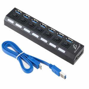 Hub hub1430 alta velocidad 7 puertos multipuerto switch led