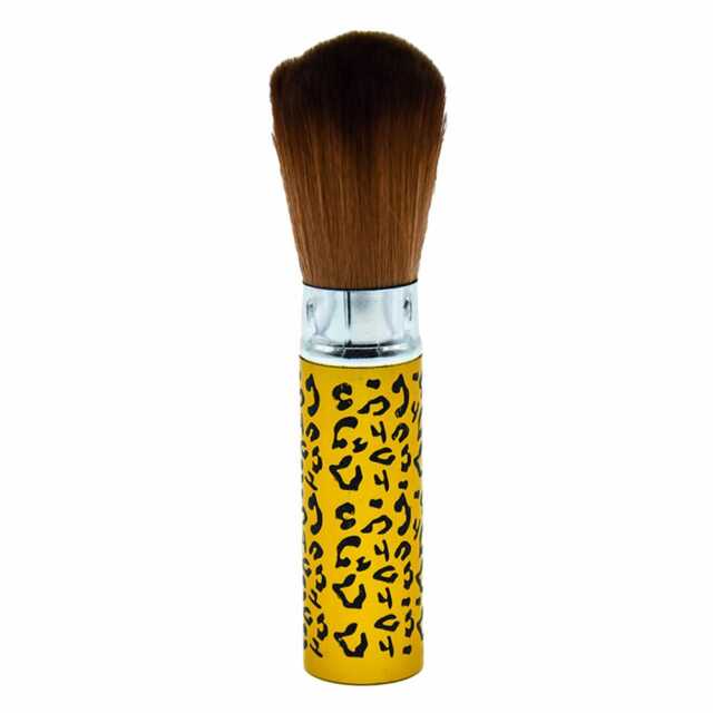 Brocha para maquillaje con estampado de leopardo hzs53