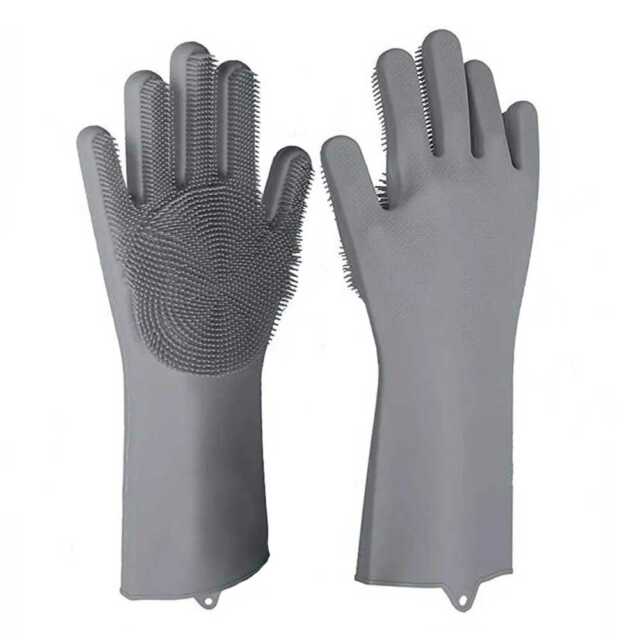 guantes para lavar platos gris 2