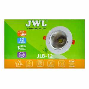 Plafón led facetado dirigible 12w luz blanca. jlb-12b jwj