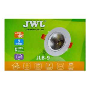 Plafón led facetado dirigible 9w luz blanca. jlb-9b jwj
