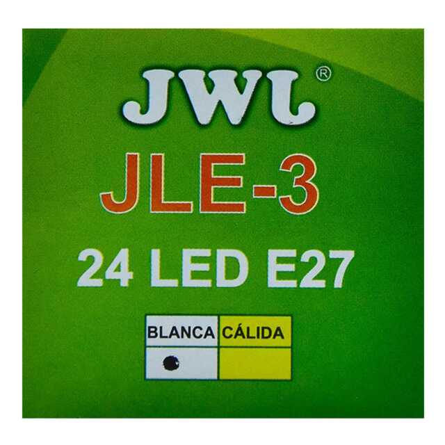 Foco led base e-27 luz blanca jle-3b marca jwj