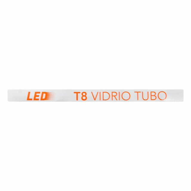 Tubo led de cristal t8 18w transparente blanco jle2-18t/b jwj