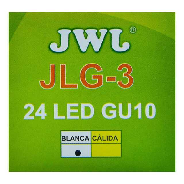 Foco led dicroico 3w base gu-10 luz blanca jlg-3b jwj