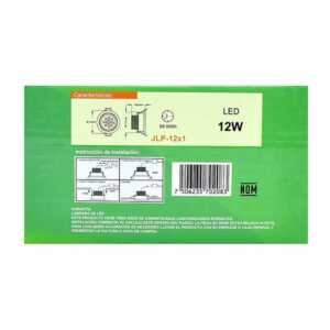 Lámpara led de 7w empotrable luz dirigible orilla satinada, luz blanca. jlp-12x1s/b marca jwj