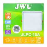 Plafón led cuadrado ajustable de 15w luz blanca jlpc-15ab jwj 2