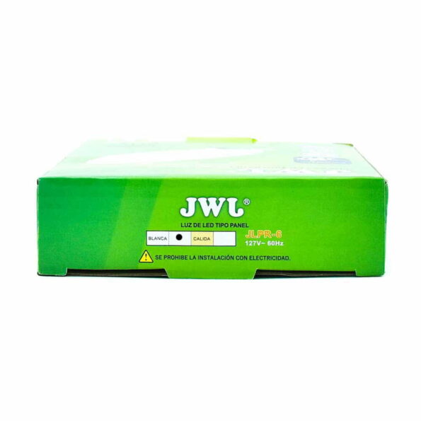 Panel de led para empotrar redondo 6w luz blanca jlpr-6b marca jwj
