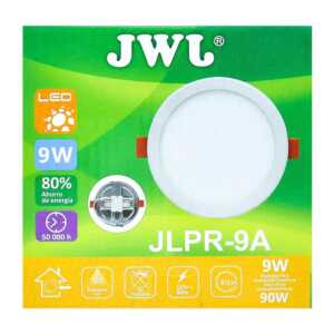 Plafón led redondo ajustable de 9w luz blanca jlpr-9ab marca jwj