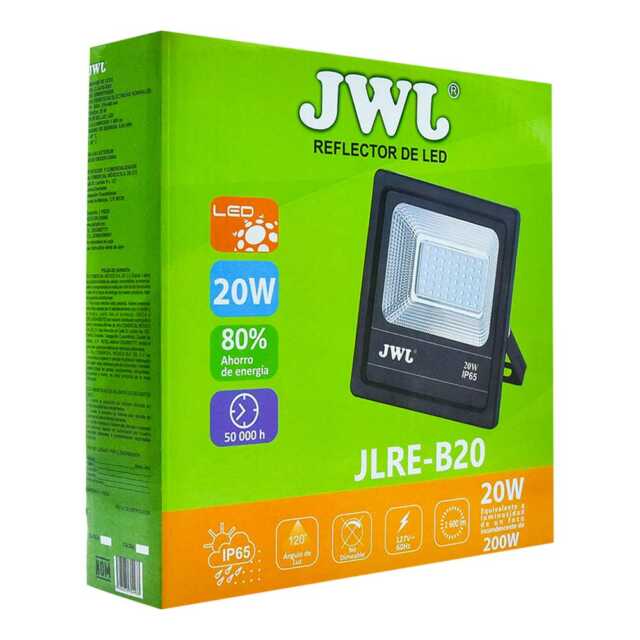 Reflector led tipo smd facetado ip65 20w luz blanca jlre-b20b jwj