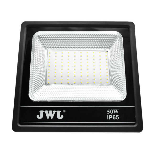 Reflector led tipo smd facetado ip65 50w luz blanca jlre-b50b marca jwj