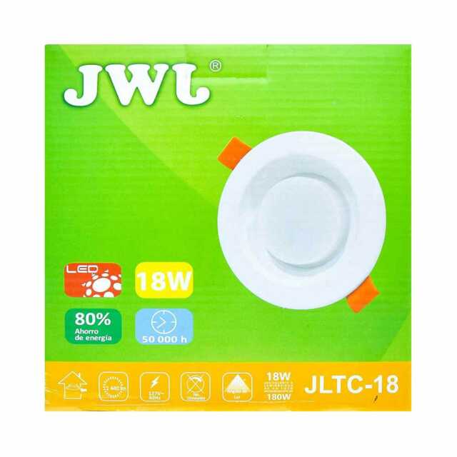 Plafón led empotrable 18w con driver integrado luz blanca jltc-18b jwj