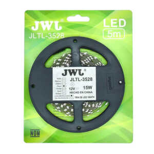 Tira led 3528 para exterior 5mtrs rojo jltl-3528ip65r jwj