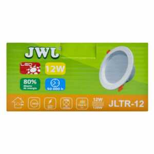 Plafón led empotrable 12w para bote integral luz blanca jltr-12b jwj