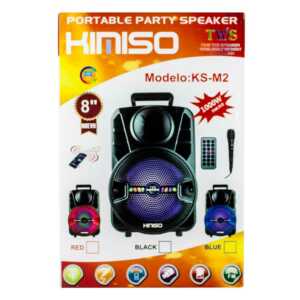 Bocina portable con microfono 8" ks-m2