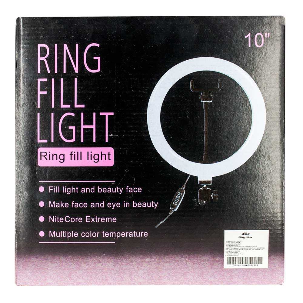 Ring Light Anillo 26 cm / 10W con Soporte para Móvil, LinQ - Spain
