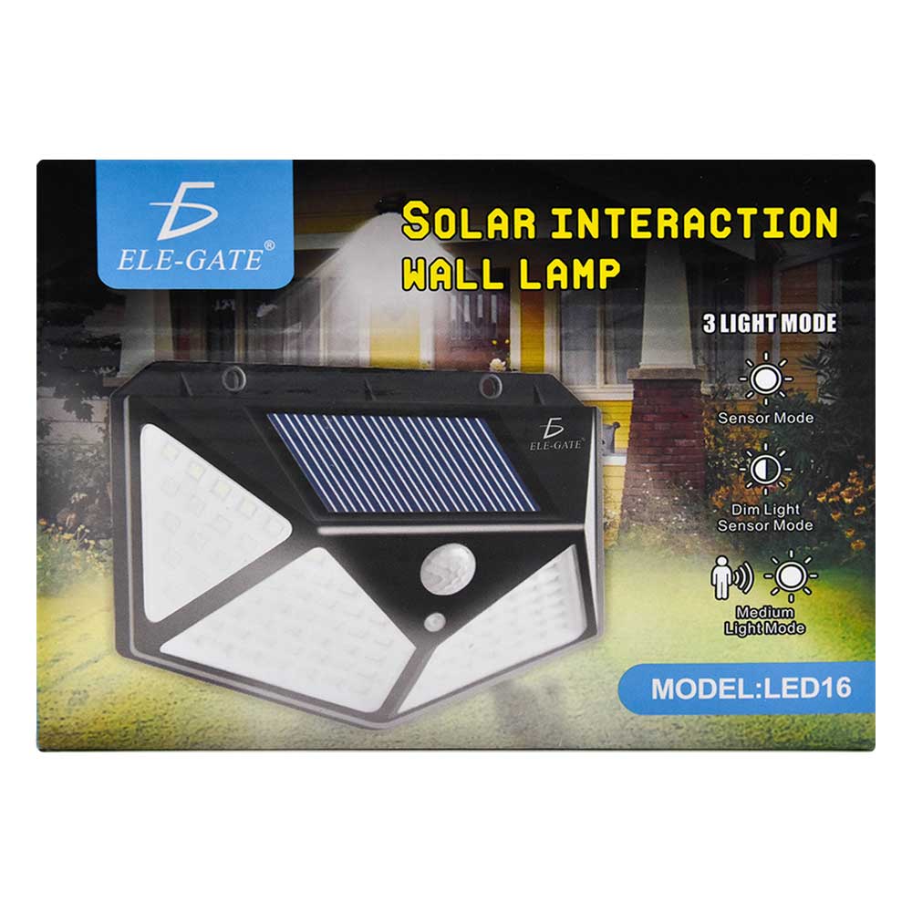 Lámpara Solar 40 Leds Sensor Movimiento Exterior - ELE-GATE