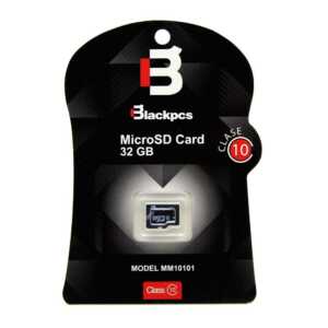 Memoria micro sd blackpcs cl10 32gb me-0188-004