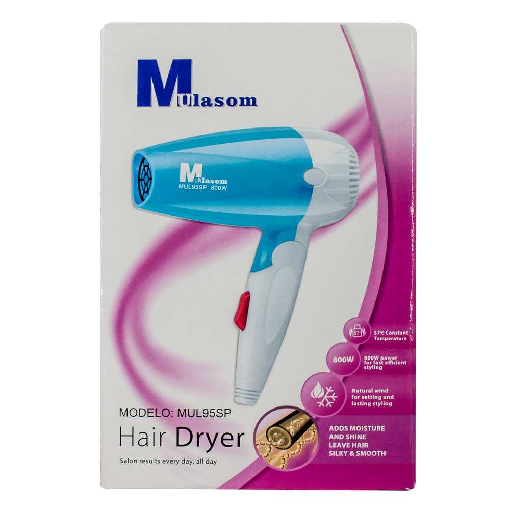 Mini secadora portátil mulasom para cabello, variedad de colores / mul95sp  – Joinet