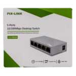 Multiconector ethernet con 5-ports red-05 1