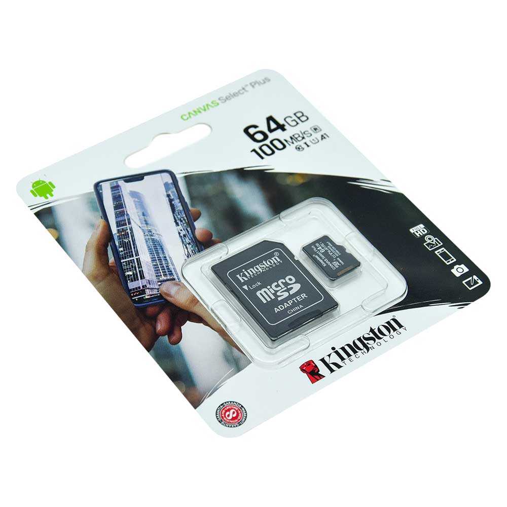 Tarjeta Micro SD 64GB Kingston Clase 10