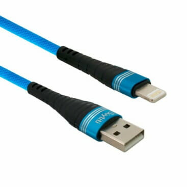 Cable buytiti para iphone tipo mezclilla con estuche bt-ip-203