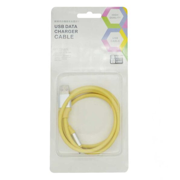 Cable v8 macaron 1m data plastic usb.data.plastic.v8