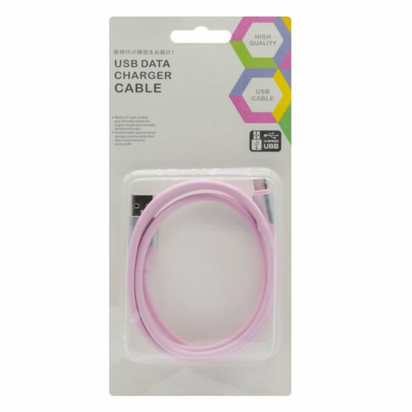 Cable tipo c macaron 1m data plastic usb.data.plastic.c
