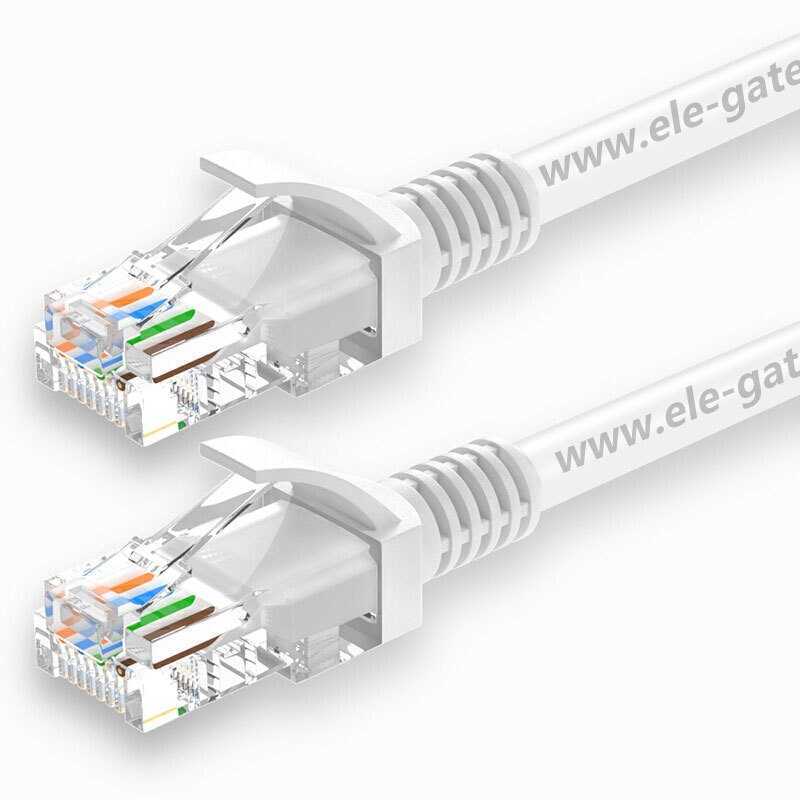 CableCreation Cable de conexión Ethernet CAT 5e de 5 pies (paquete de 5),  cable de red de computadora RJ45, cable LAN Cat5/Cat5e/Cat6 UTP 24AWG+cable