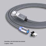 Cable iman v8 micro usb para celular android carga rapida/ ele gate wi152v8 1