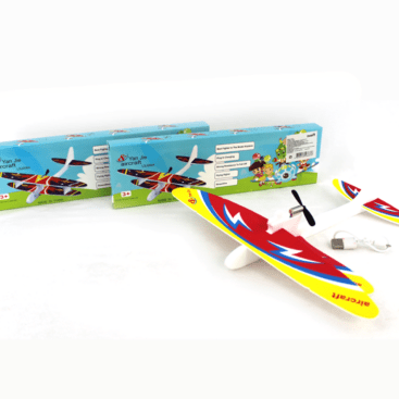 Avion foamy armable c/motor usb recargable. con 1 pz zj-0539