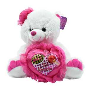 Peluche oso corazon sombrero ds200-30